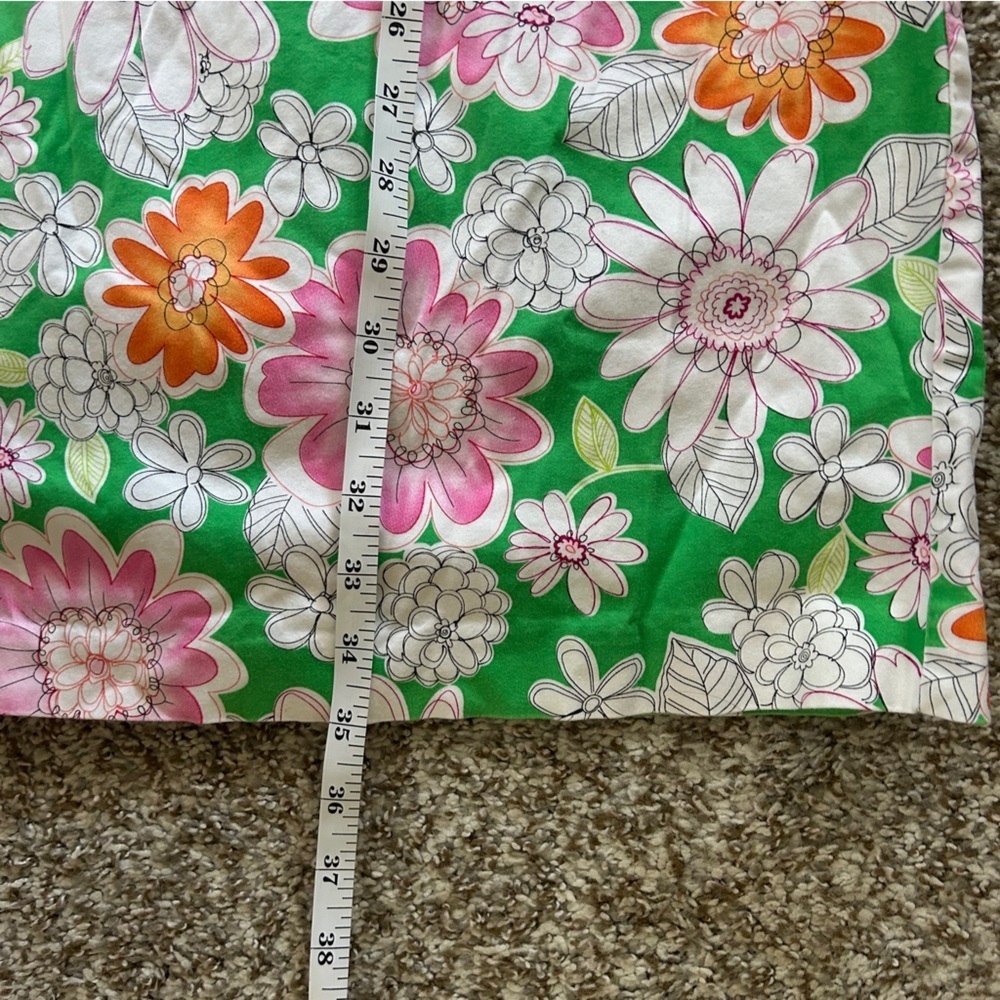 Chadwicks Green Floral Mini Dress Vintage Retro Preppy 60s 70s 12 - Picture 4 of 6